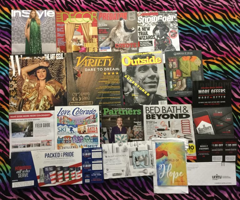 📬 11-13-2018 FREE mail 👙In Style 🏡 Elle Decor 🐺 Predator Xtreme  🌨 SnowGoer 👗 W 📽 Variety 🌆 Outside 🎽 United By Blue 🏂 Love, Colorado 🌽 Illinois Farm Bureau Partners 🛏 Bed Bath & Beyond 🚬 Marlboro & Pall Mall coupons 🚿 Skin Ceuticals 📑 Unity A World of Hope book 📚