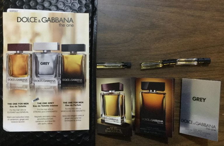 Free TheOneforMen line from  Dolce Gabbana fragrances