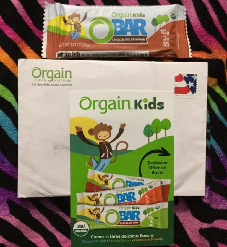 Free Orgain Kids Clocolate Brownie bar