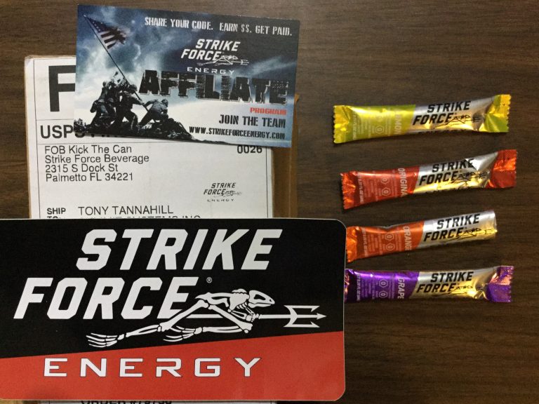 Free StrikeForce Energy drink samples