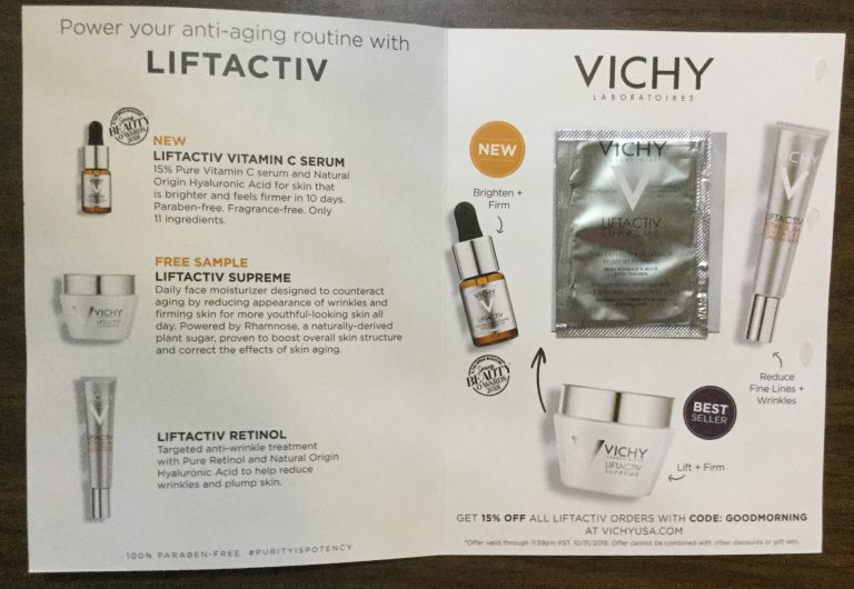 Free Vichy Supreme daily face moisturizer