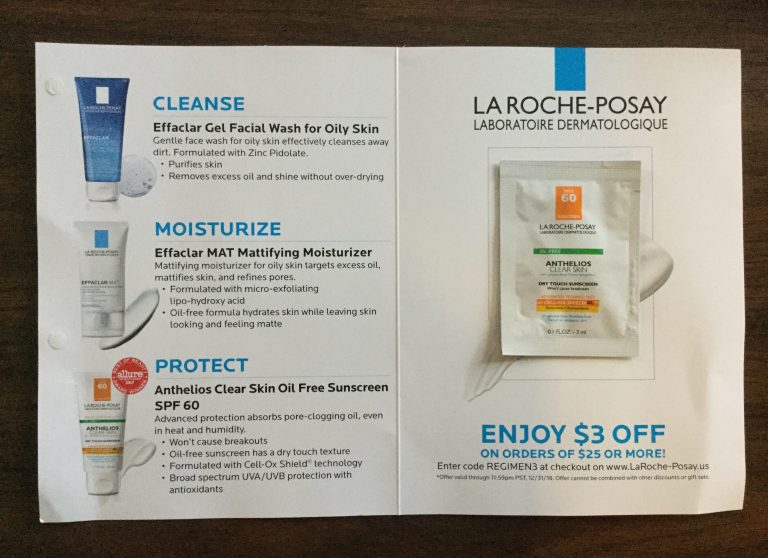 Free Anthelios Clear Skin Oil Free Sunscreen