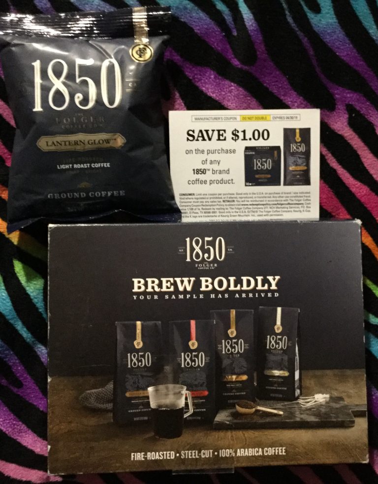 Free Folgers 1850 Brand Coffee Sample