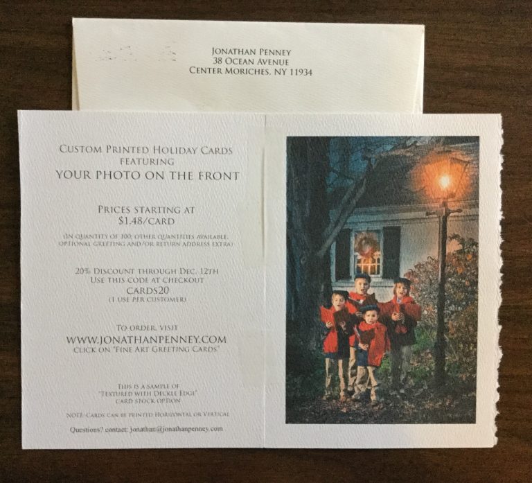 Free Jonathan Penney Christmas card Sample