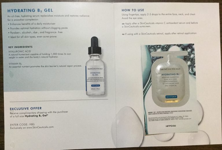 Free of  Skin Ceuticals  Hydrating B5 Gel