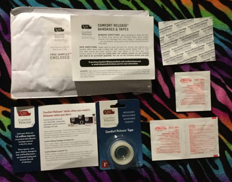Free  Comfort Release  bandages and tape
