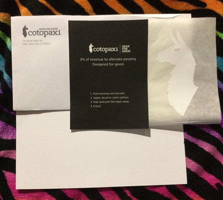 Free Cotopaxi sticker