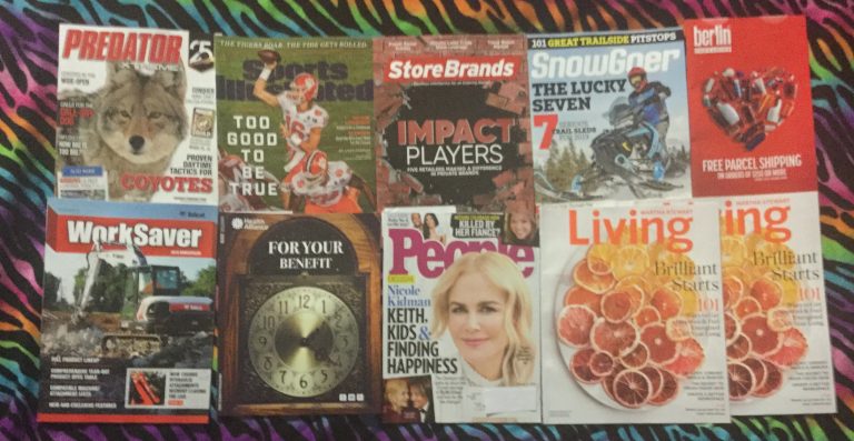 📬 01-16-2019 FREE mail 🐺 Predator Extreme 🏈 Sports Illustrated 🏪 Store Brands 🏂 Snow Goer 🍶 Berlin Packing  🚒 🐱Bobcat Work Saver 🕰 Health Alliance 👪 People 🍊🍊 Martha Stewart Living 📚