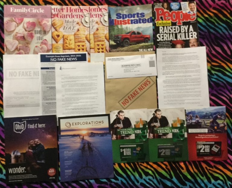 📬 01-25-2019 FREE mail 👪 Family Circle 🎂 Better Homes & Gardens 🚒 Sports Illustrated 🎓 People Hillsdale Collage No Fake News  💫 Ohio 🏂 Explorations bu Collette 🚬 Kool and Winston coupons 📚