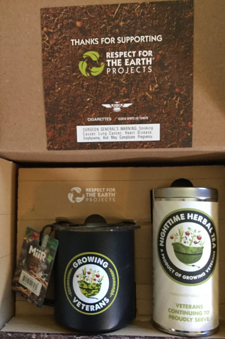 Free Natural Herbal Tea and Growing Veterans MiiR cup from Natural American Spirit