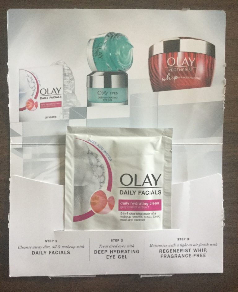 Free Olay Daily Facials Dry Cloth Sample