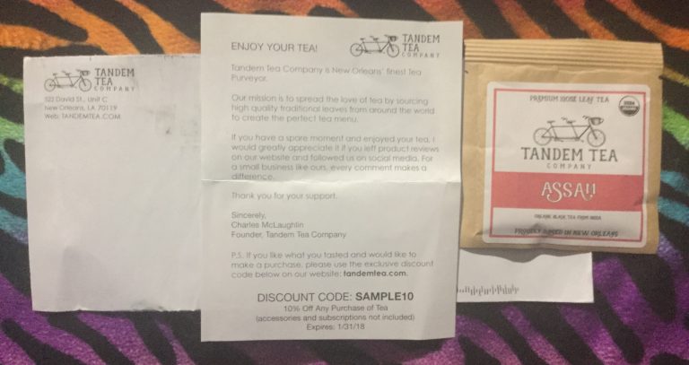 Free Assam Premium loose tea  Sample