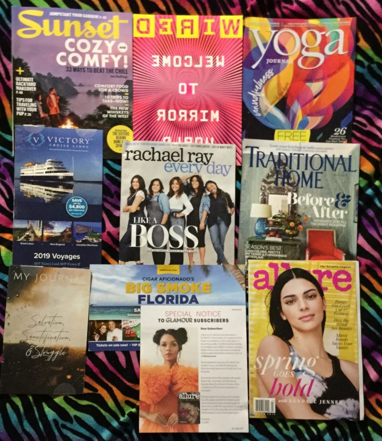 📬02-20-2019 FREE mail 🌄Sunset 🔌 Wired 👬 Yoga 🛳Victory Cruise Lines 🍳Rachael Ray  🏡 Traditional Home 🌧 My Journal🚬Cigar Aficionado’s Big Smoke Florida   🚺 Allure 📚