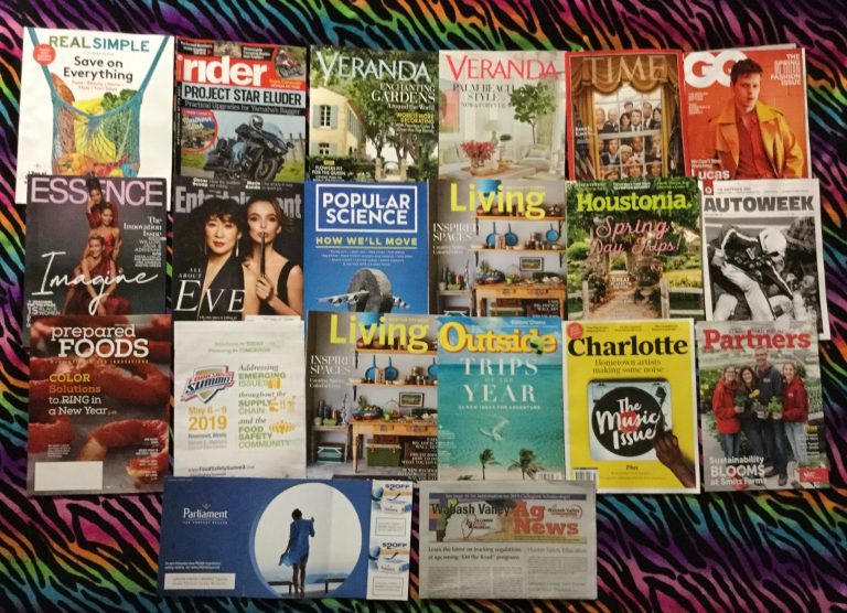 📬 02-23-2019 FREE mail 🛍 Real Simple 🏍 Rider 🏡Veranda 🏠 Veranda ⏳Time 📙GQ 💃Essence 🗡Entertainment weekly ✈Popular Science 💺Martha Stewart Living 🌸 Houstonia 🏎Autoweek 🍟Prepared Foods 🏙Food Safety Summit 🍍 Martha Stewart Living 🏄 Outside Trips of the Year 🎶 Charlotte🌽 Illinois Farm Bureau Partners 🚬 Parliament coupons 🐗 Wabash Valley Ag News📚