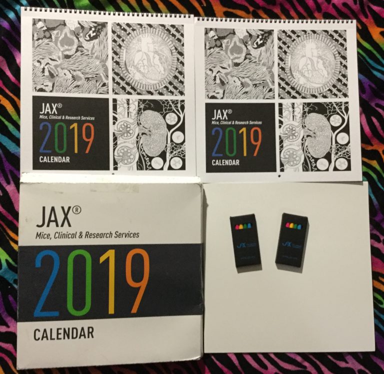 Free Jackson Laboratory  #JAX 2019 calendar