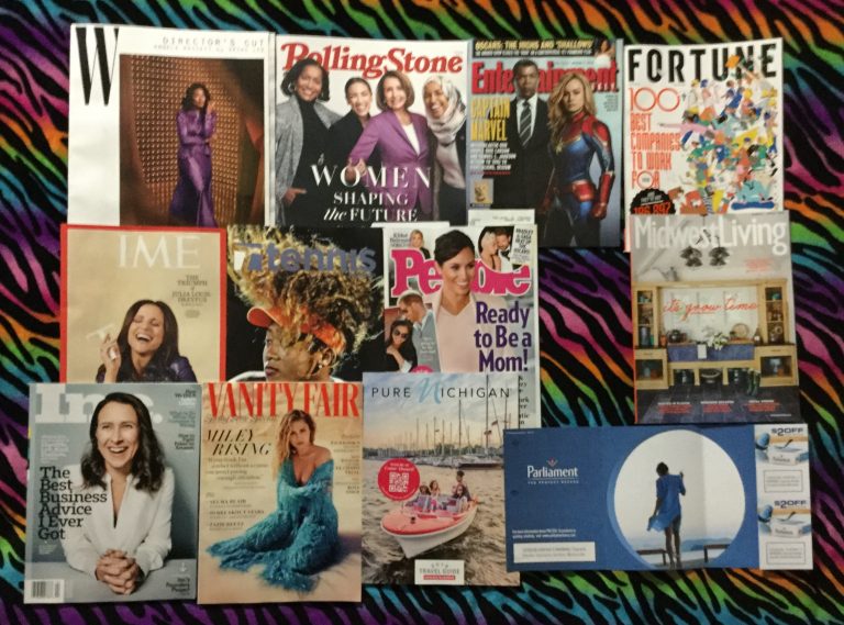 📬03-02-2019 FREE mail 👗 W 💎 Rolling Stone 📽 Entertainment Weekly 💸Fortune ⏳ Time 🎾 Tennis 👪 People 🐰🐇Midwest Living 🏙 Inc. 👙 Vanity Fair 🚤Pure Michigan 📚