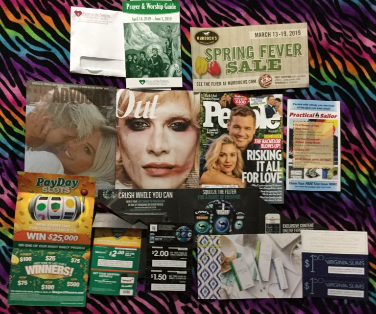 📬03-15-2019 FREE mail ⛪ Prayer & Worship Guide from Heart of the Nation 🐎 Murdoch’s Spring Fever Sale 👰 The Advocate with  Out 👪 People ⛵ Practical Sailor  🚬 Newport 🐪 Camel and 🐰 Virginia Slims coupons 📚