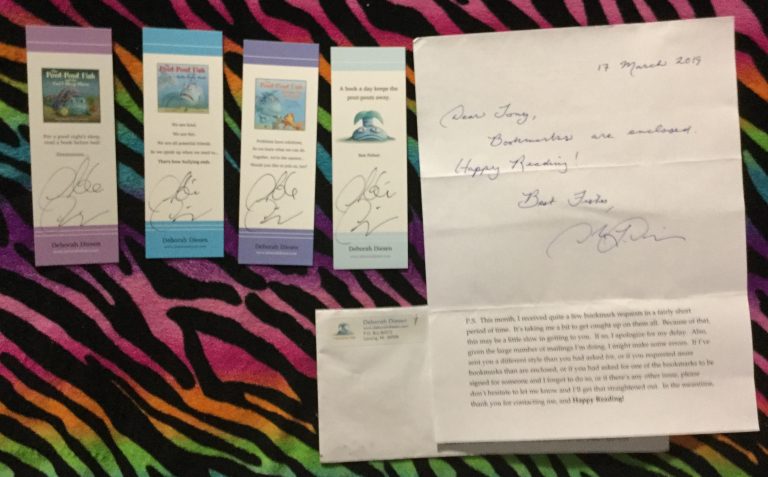 Free Debra Diesen Autographed Children’s Bookmarks