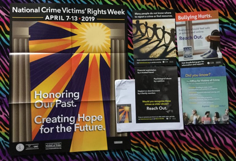 📬 National Crime Victims’ Rights Week April 7-13-2019  🔫💂from U.S. Department of Justice ☀