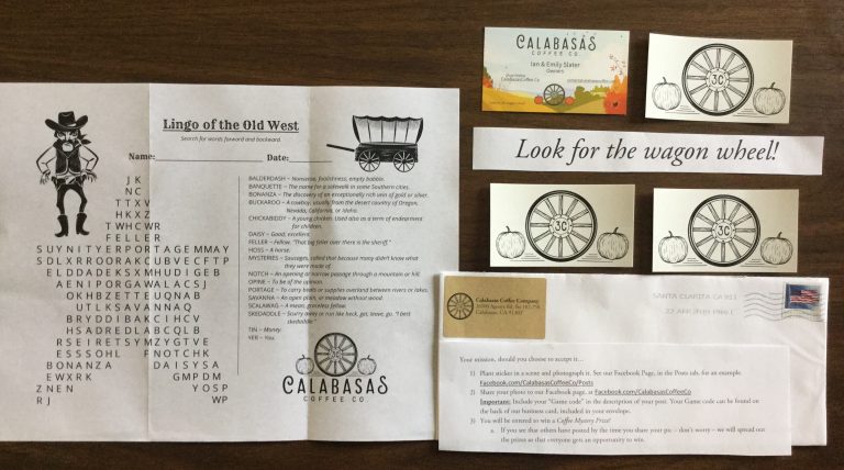 Free Calabasas Coffee stickers