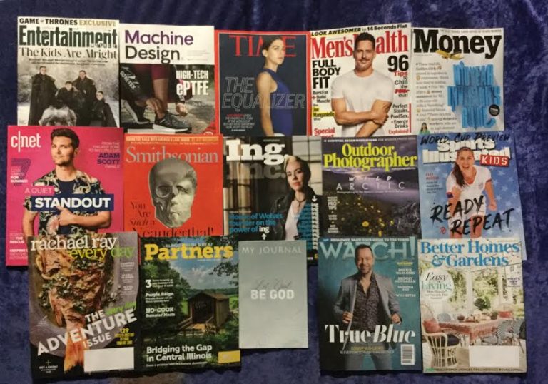 📬 05-25-2019 FREE mail 📽 Entertainment weekly 👟 Machine Design ⏳ Time 🏋 Men’s Health 💸 Money 👕 c|net 💀 Smithsonian 📿 Ing. 📷 Outdoor Photographer 🏃 Sports Illustrated Kids 🐟 Rachael Ray Every Day 🌉 Illinois Farm Bureau Partners 📖 My Journal ⌚ Watch 💐 Better Homes & Gardens 📚