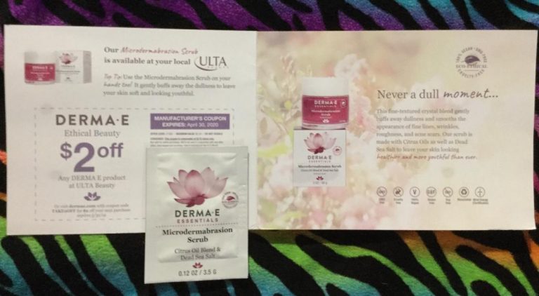 Free Derma-E Ethical Beauty  Microdermabrasion Scrub Sample