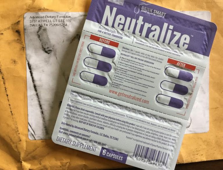 Free Advanced Dietary Formulas Neutralize Drink Smart caplets