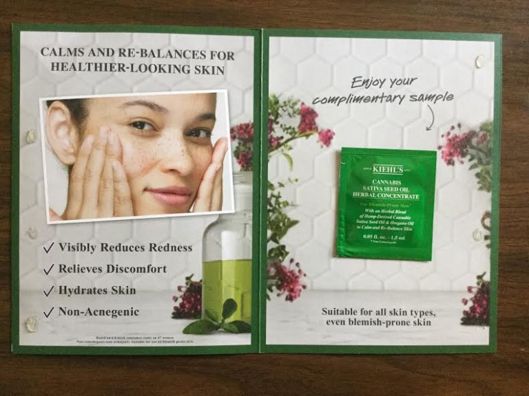 Free #Kiehls Cannabis Sativa Seed Oil Sample
