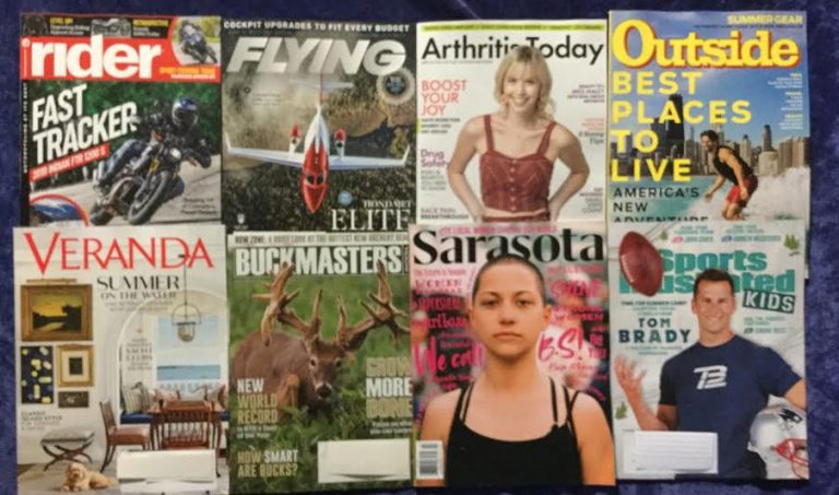 📬06-22-2019 FREE mail 🏍 Rider 🛩 Flying 💊 Arthritis Today🏄 Outside  🏡 Veranda 🐂 Bushmasters  👙 Sarasota 🏈 Sports Illustrated  Kids 📚