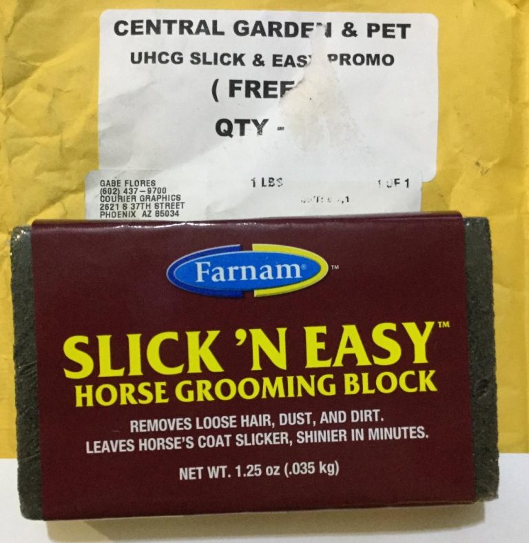 Free  Farnam Horse Slick ‘N Easy horse grooming block