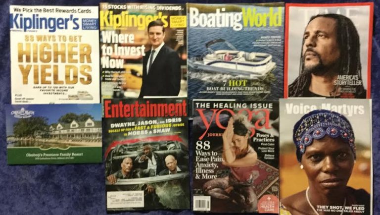 📬07/01/2019 FREE mail💸 Kiplinger’s 💰 Kiplinger’s 🚤Boating World ⏳Time 🏖 Crescent Beach Family Resort Travel Guide  📽 Entertainment weekly 💊 Yoga Journal ⛪The Voice of the Martyrs 📚