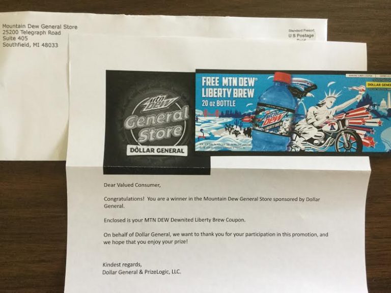 Free #MtDew #Dewnited Liberty Brew coupon