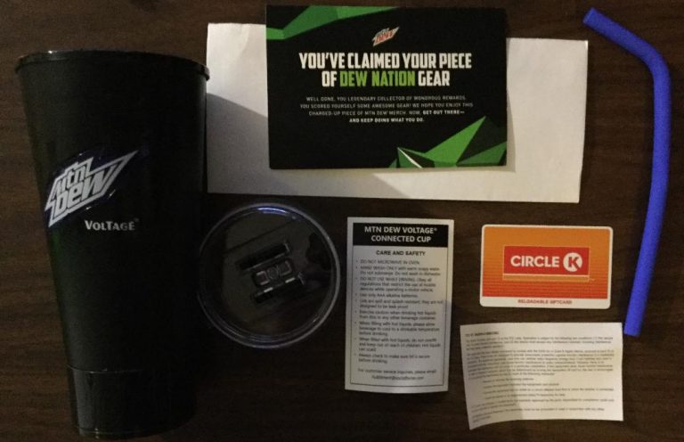Free #MountainDew Voltage Smart Cup and #Circle K Gift Card