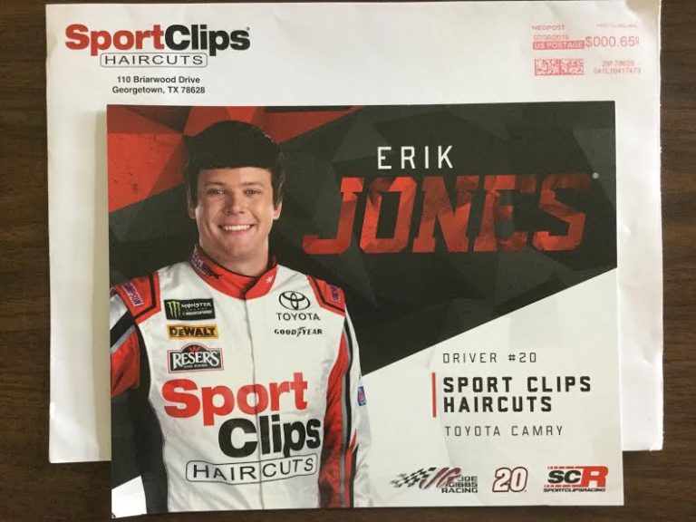 Free  Eric Jones   card from Sports Clips
