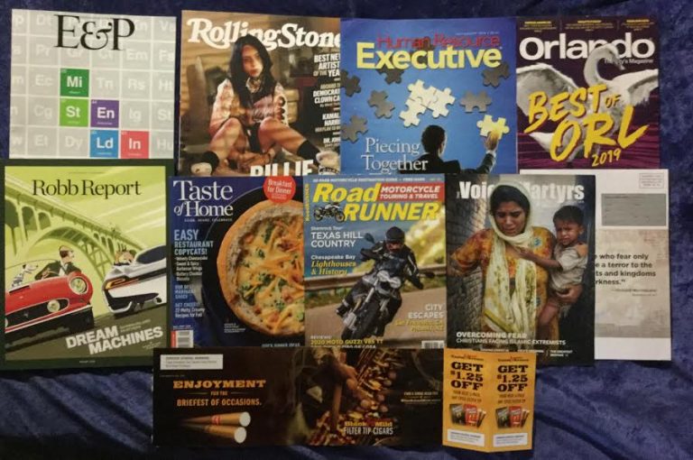 📬08-01-2019 FREE mail 🎨 E&P 💎 Rolling Stone 📢 Human Resource Executive 🗺 Orlando 🏎 Robb Report 🍜 Taste of Home 🏎 Road Runner ⛪Voice of the Martyrs 🚬 Black @ Mild coupons 📚