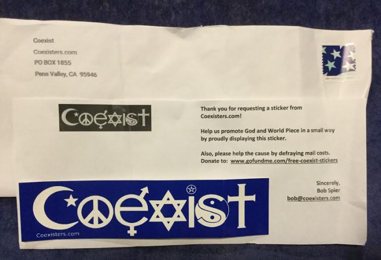 Free Coexist Sticker