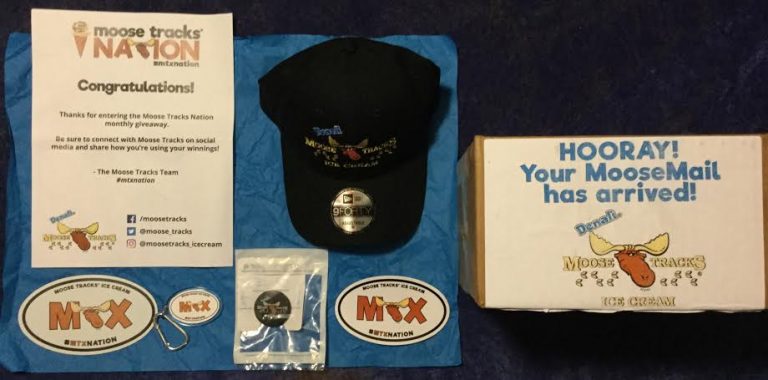Winner in the Moose Tracks Ice Cream Nation “National Ice Cream Month” giveaway