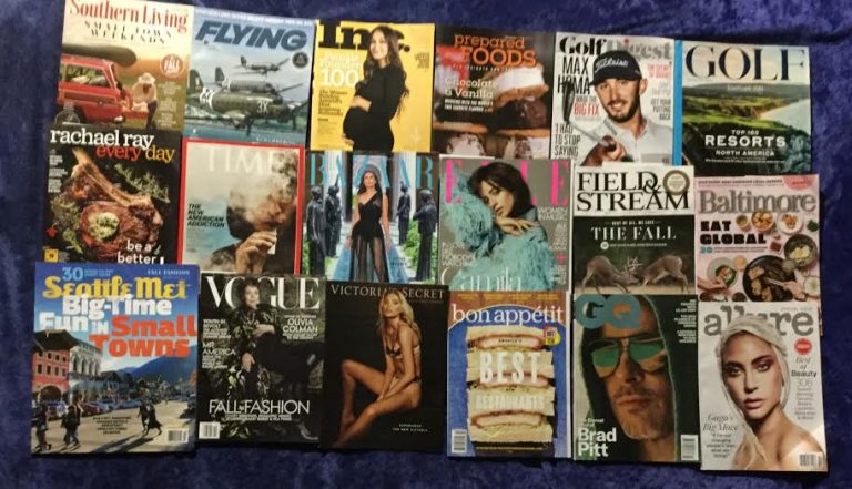 📬 9-21-2019 FREE mail 👒Southern Living 🛬 Flying 💀Inc. 🍪 Prepared Foods 🏌Golf Digest ⛳Golf🍖 Rachael Ray Every Day  ⏳ Time 👗 Harper’s Bazaar 👕 Elle 🏹 Field & Stream 🍳 Baltimore 🛍 Seattle Met 👢 Vogue 👙 Victoria’s Secret 🍽 Bon Appetit 🎃 Allure 📚