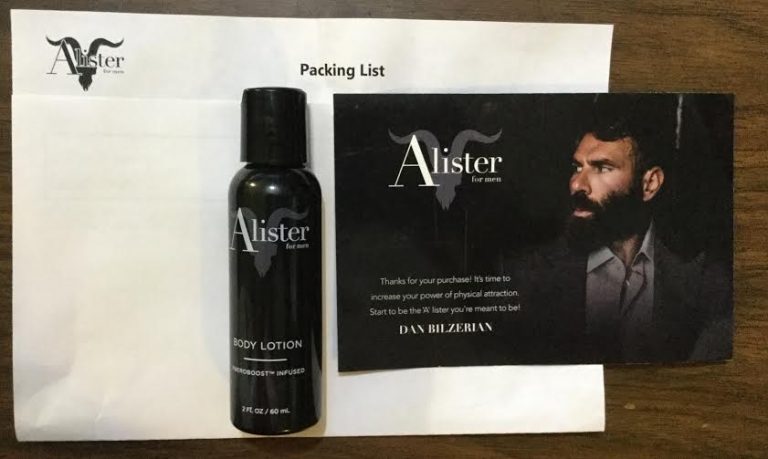 Free Alister For Men body lotion