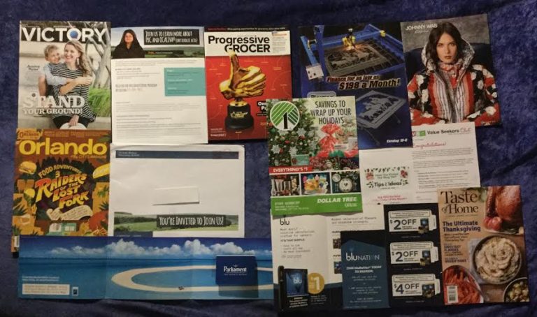 📬10-08-2019 FREE mail ⛪ Believer’s Voice of Victory  💊 PBC learning offer 👍 Progressive Grocer 🕸 Plasma Cam 👘 Johnny Was 🐊Orlando 💲 Dollar Tree Value Seekers Club 🚬 Parliament coupons  🚭 My Blue coupons 🍽 Taste of Home 📚