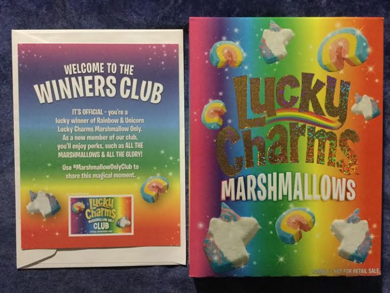 Winner in the Rainbow & Unicorn Lucky Charms Marshmallows
