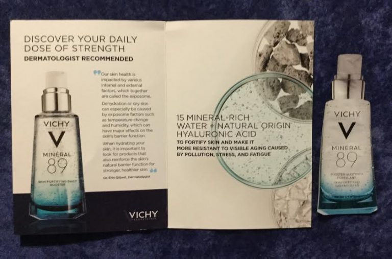 Free Vichy V Mineral 89 skin fortifying daily booster Sample