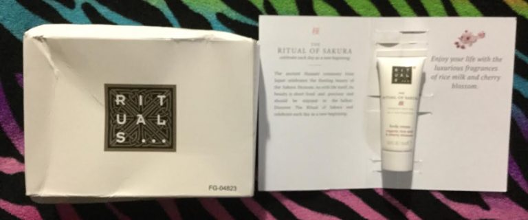 Free sample of The Ritual of Sakura Hair & Body Cream