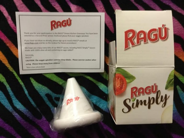 Winner in the RAGÚ Dream Kitchen Giveaway