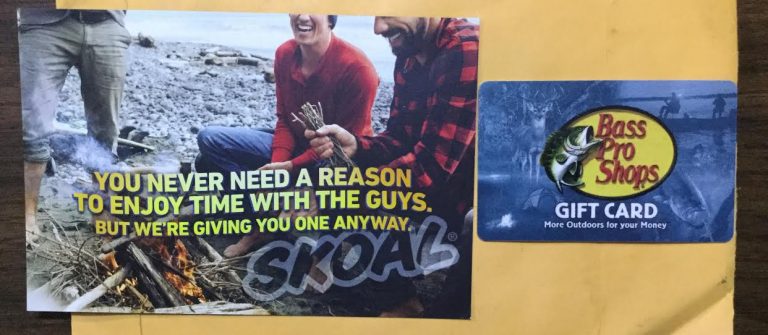 Winner in the SKOAL Quality Time Instant Win Game