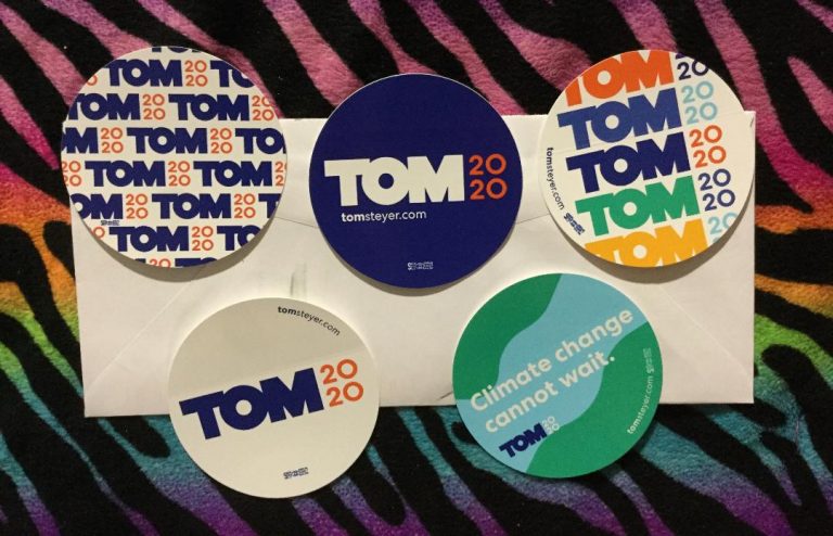 Free Tom Steyer 2020 Stickers