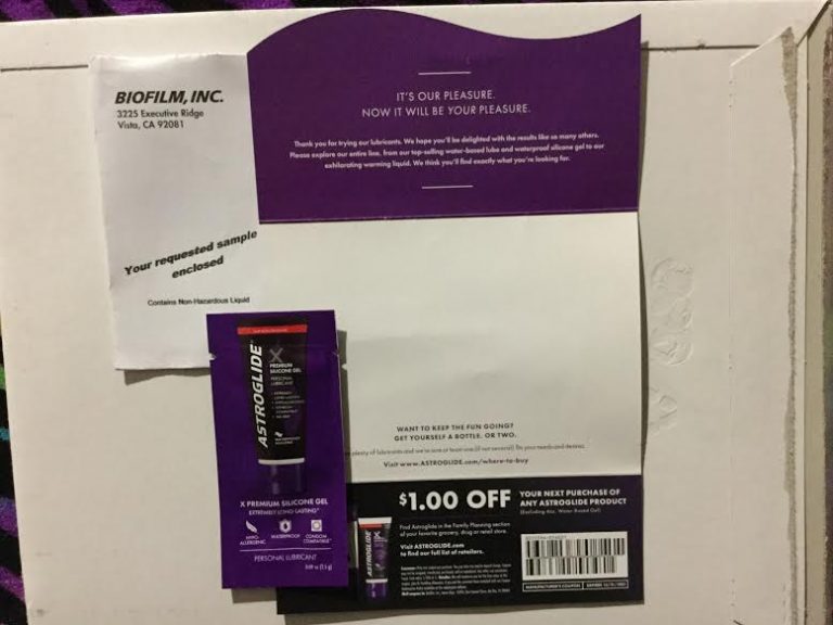 Free ASTROGLIDE X personal lubricant