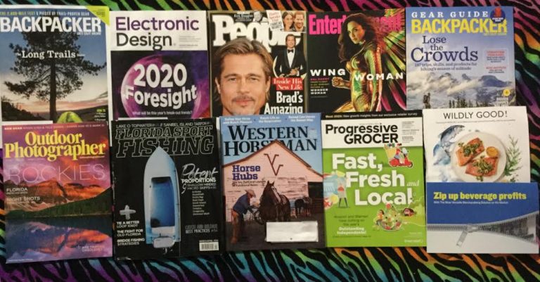 📬02-15-2020 FREE mail ⛺  Backpacker  🔮 Electronic Design 🏆 People 📽 Entertainment weekly 🎒 Backpacker gear guide 🏔 Outdoor Photographer 🎣 Florida Sport Fishing 🐴 Western Horseman  🏪 Progressive Grocer 🐟 🤐
