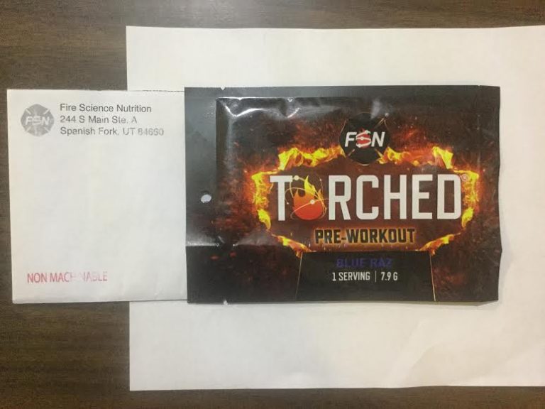 Free Torched Blue Raz Pre-Workout sample