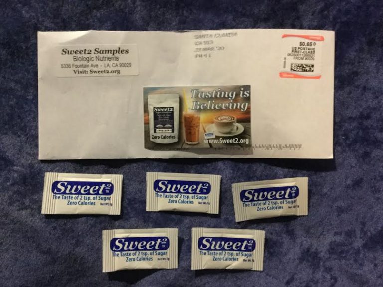 Free Sweet2 Sweetener Sample